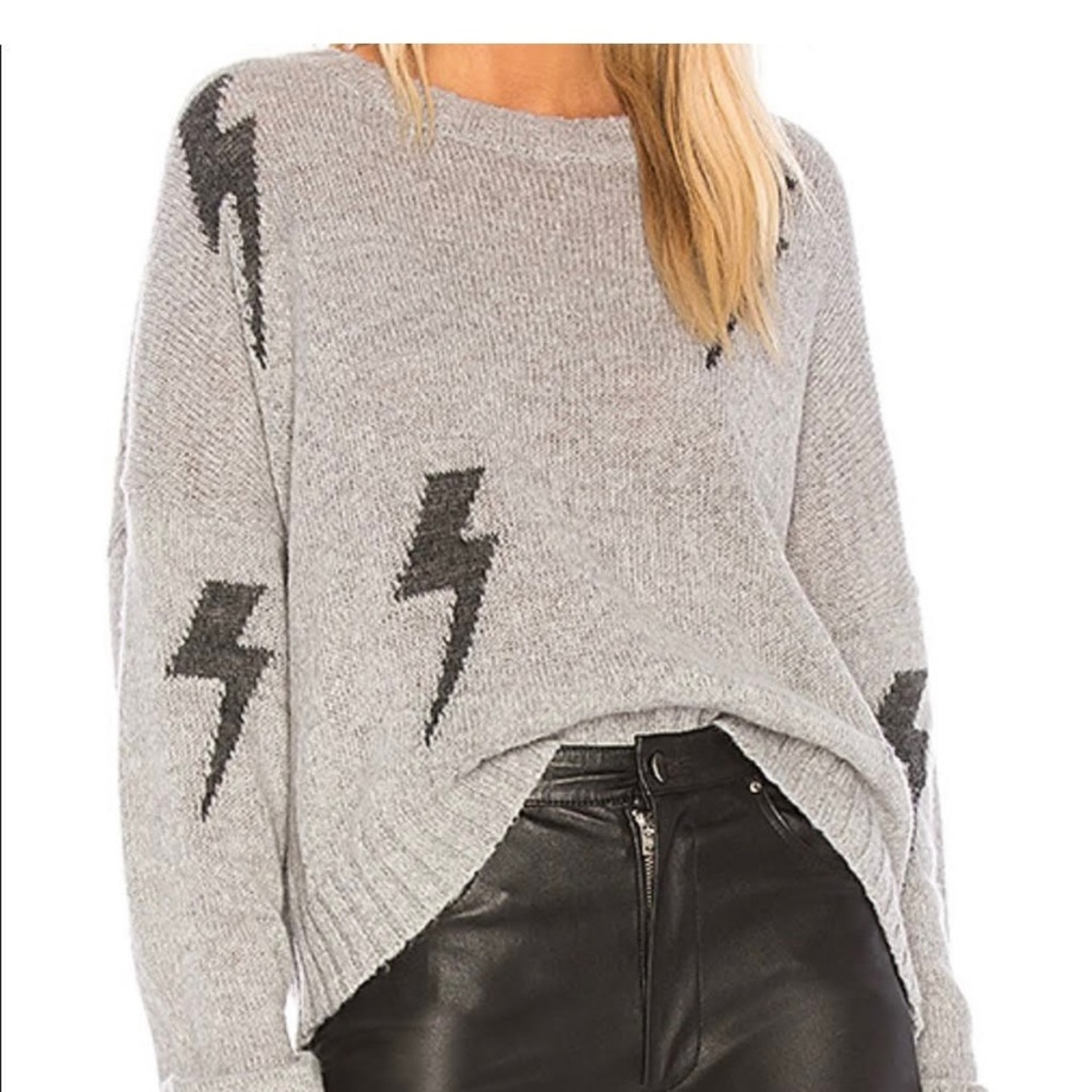 Rails Grey Lightning Bolt Sweater